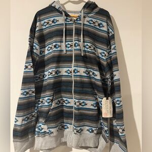Free Planet Multicolor Patterned Hoodie